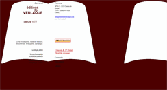 Desktop Screenshot of editionsdeverlaque.com