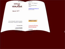 Tablet Screenshot of editionsdeverlaque.com